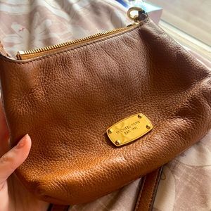 Michael Kors Brown Cross Body Bag w fringe detail